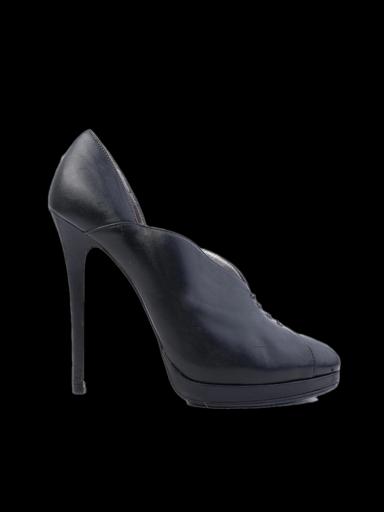 Casadei Black Leather Ankle Boots — photo 1