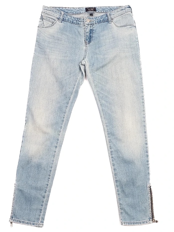 Armani Jeans Blue Cotton Skinny Jeans — 2