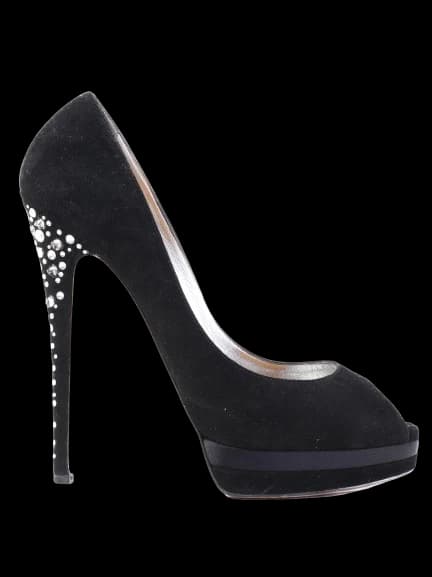 Casadei Black Leather Pumps