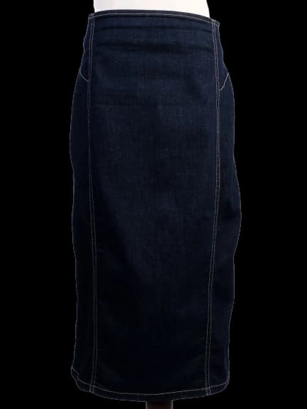 Marina Rinaldi Blue Cotton Denim Skirt — photo 1