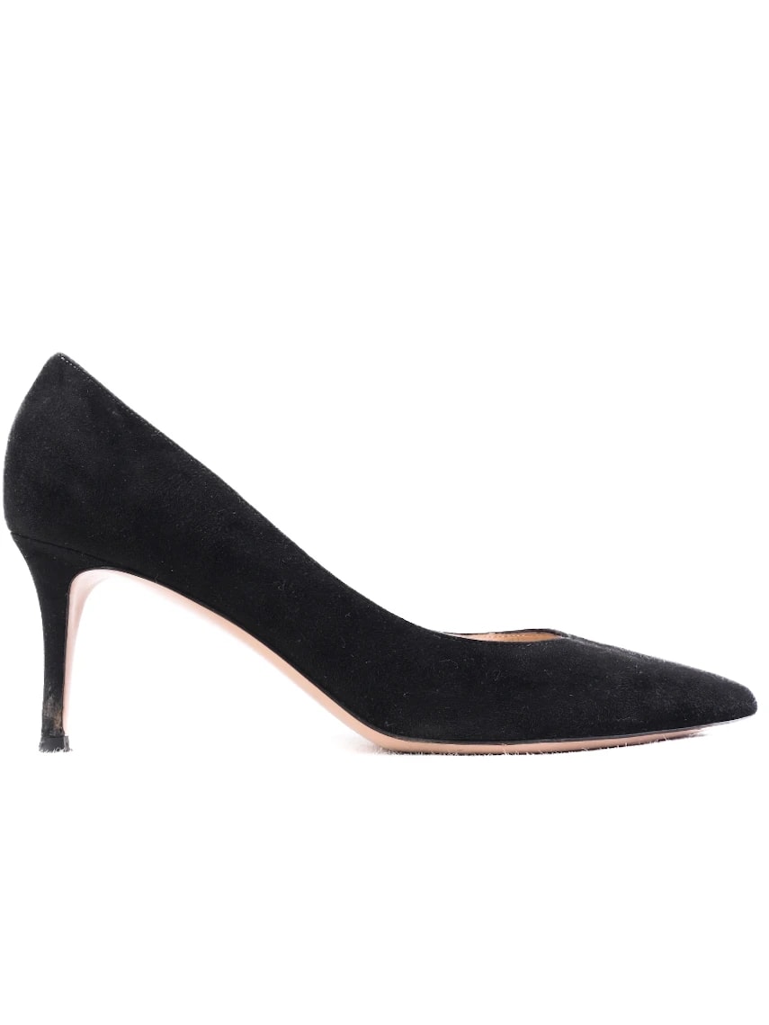 Gianvito Rossi Black Leather Pumps — 3