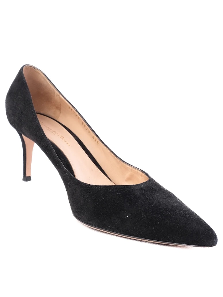 Gianvito Rossi Black Leather Pumps — 2