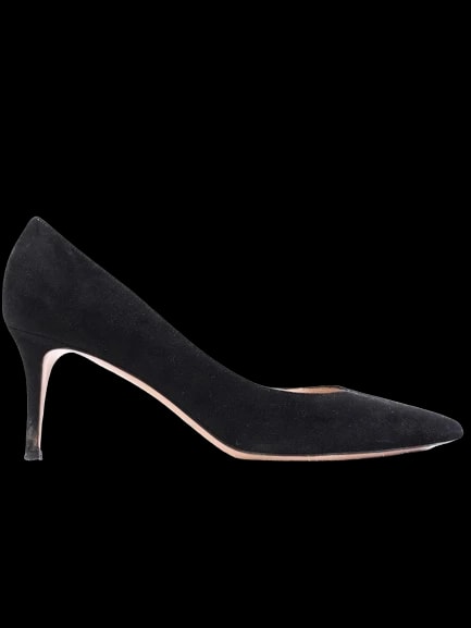 Gianvito Rossi Black Leather Pumps — 1