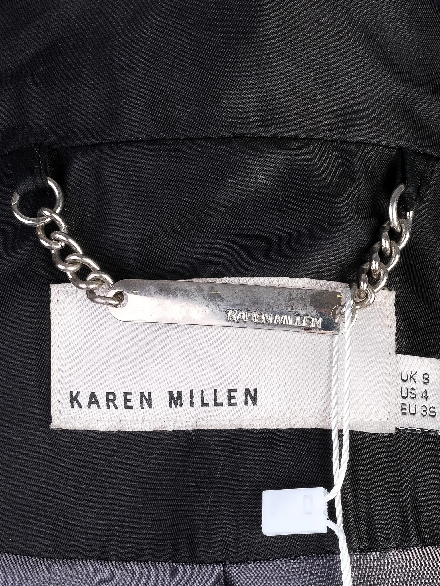 Karen Millen Gray Polyester Trench Coat — 2