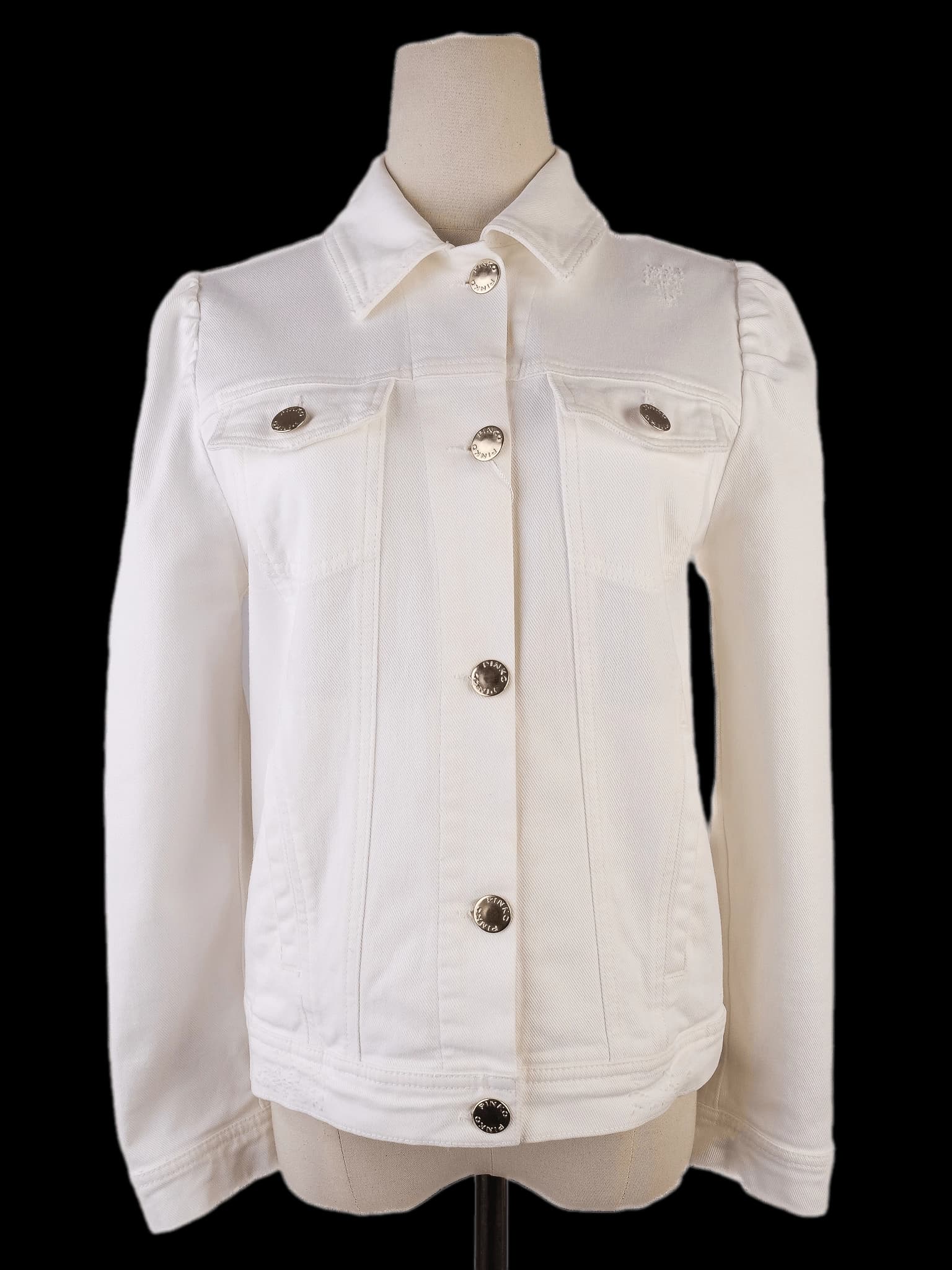 Pinko White Cotton Jacket — photo 1