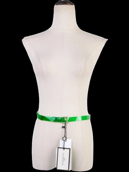 By Malene Birger Green Vinyl Belt — photo 1