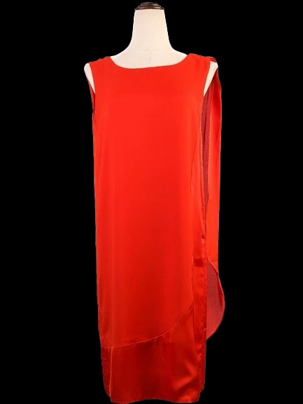 Armani Jeans Red Polyester Sleeveless Dress — 2
