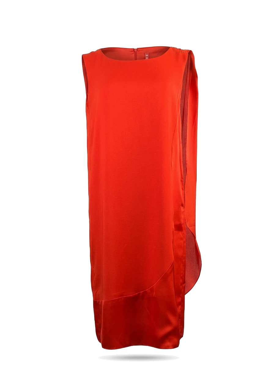 Armani Jeans Red Polyester Sleeveless Dress — 1