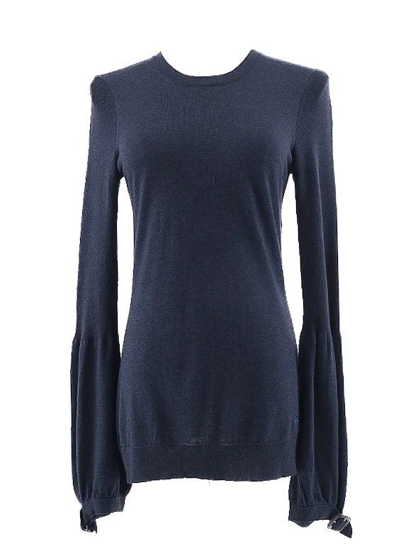 Burberry Blue Silk Sweater — 3