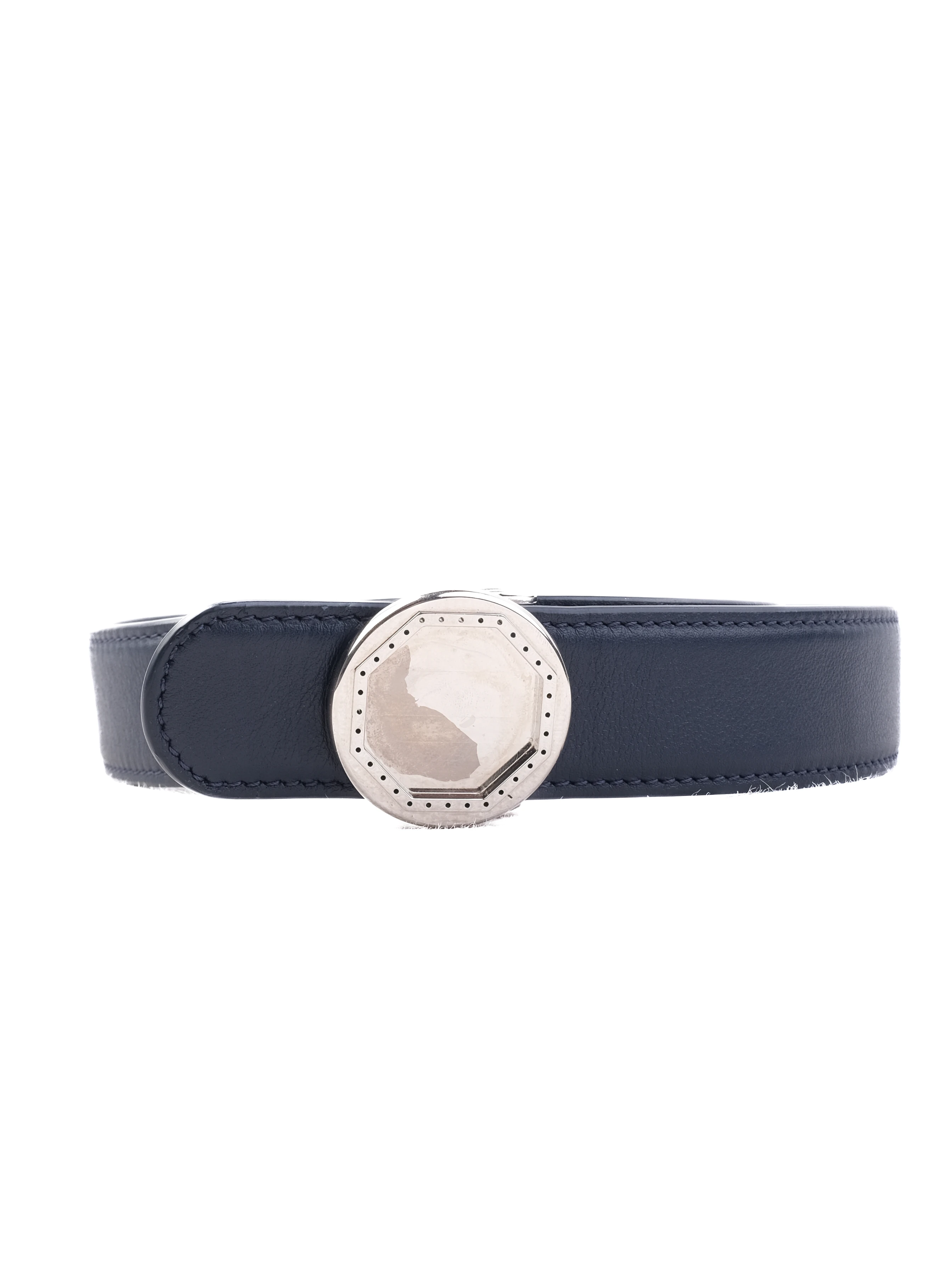 Stefano Ricci Blue Leather Belt — 2