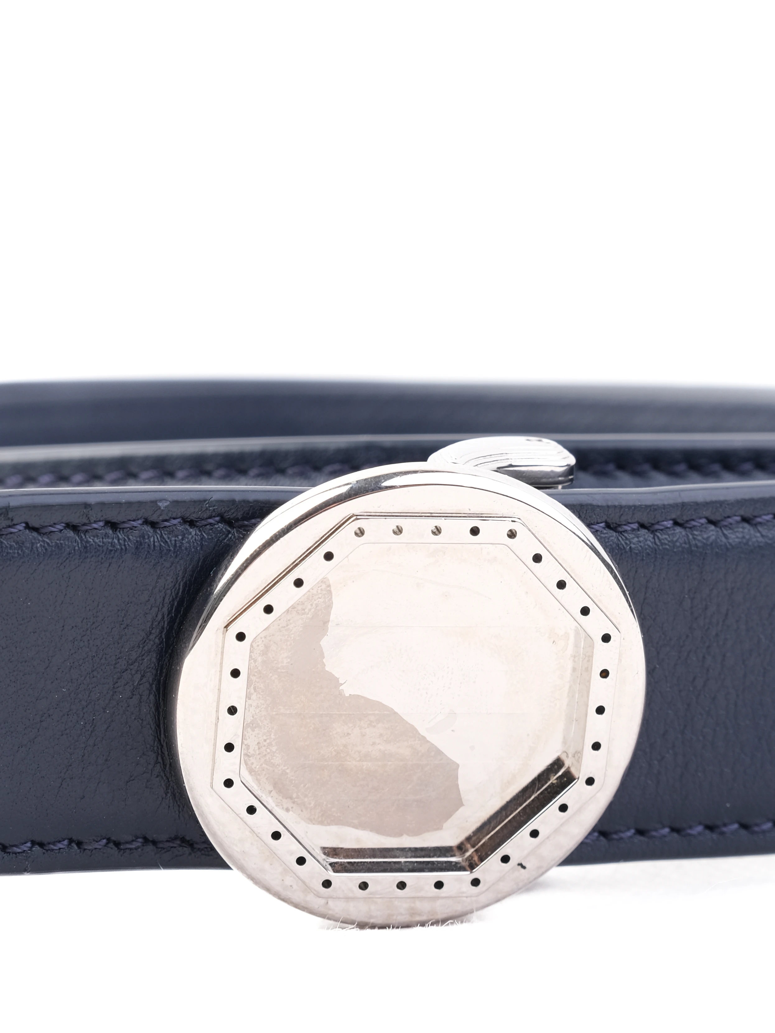 Stefano Ricci Blue Leather Belt — 3