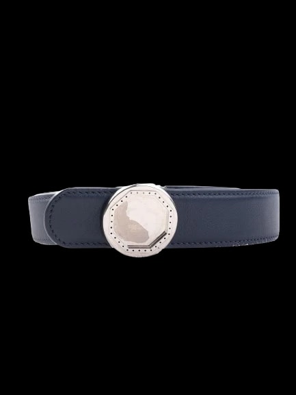 Stefano Ricci Blue Leather Belt — 1