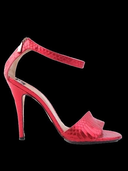 Dolce Gabbana Red Leather Sandals — 1