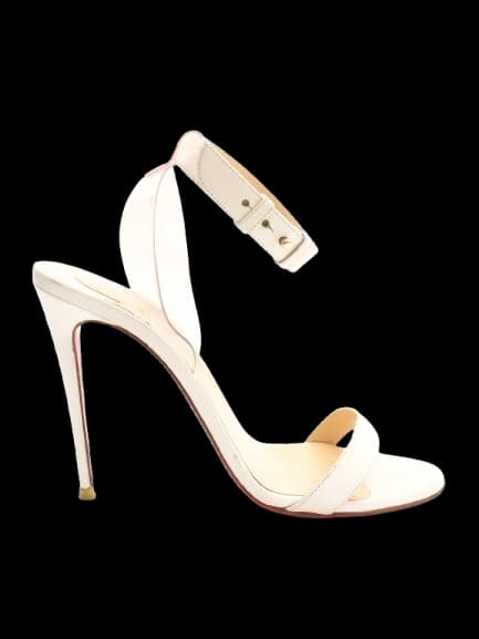 Christian Louboutin White Leather Sandals — photo 1