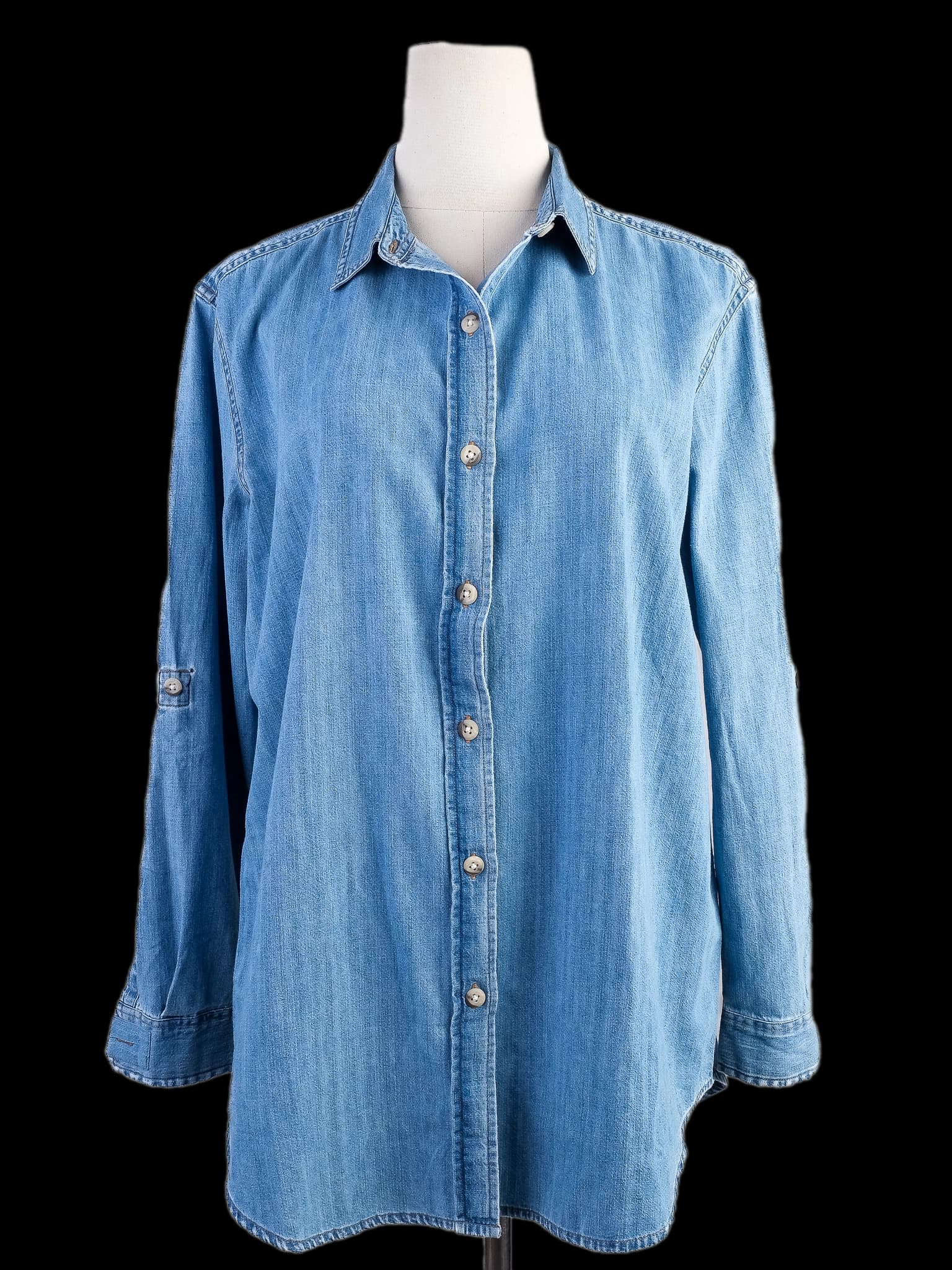 Mih Blue Cotton Shirt — photo 1