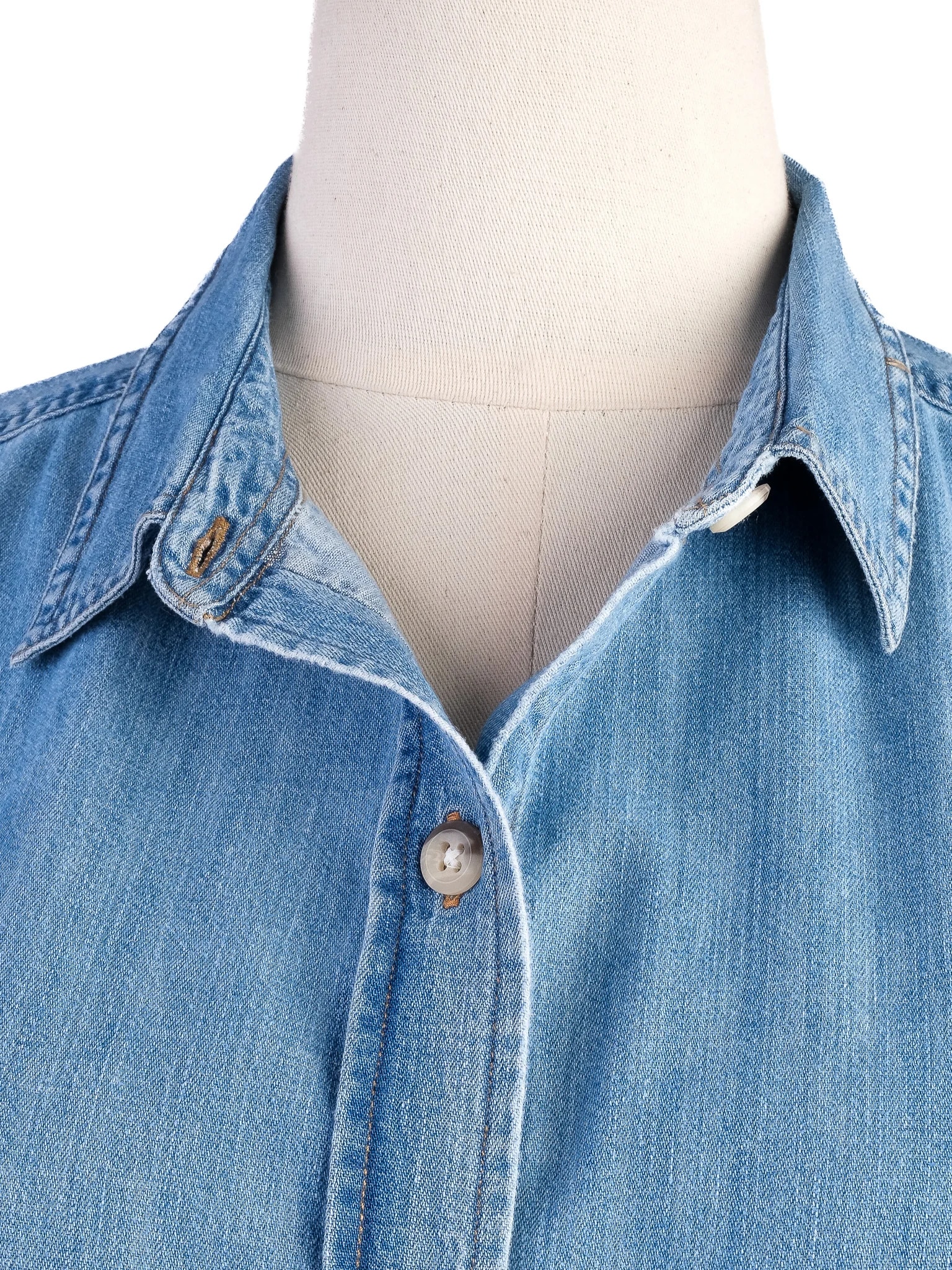 Mih Blue Cotton Shirt — 2