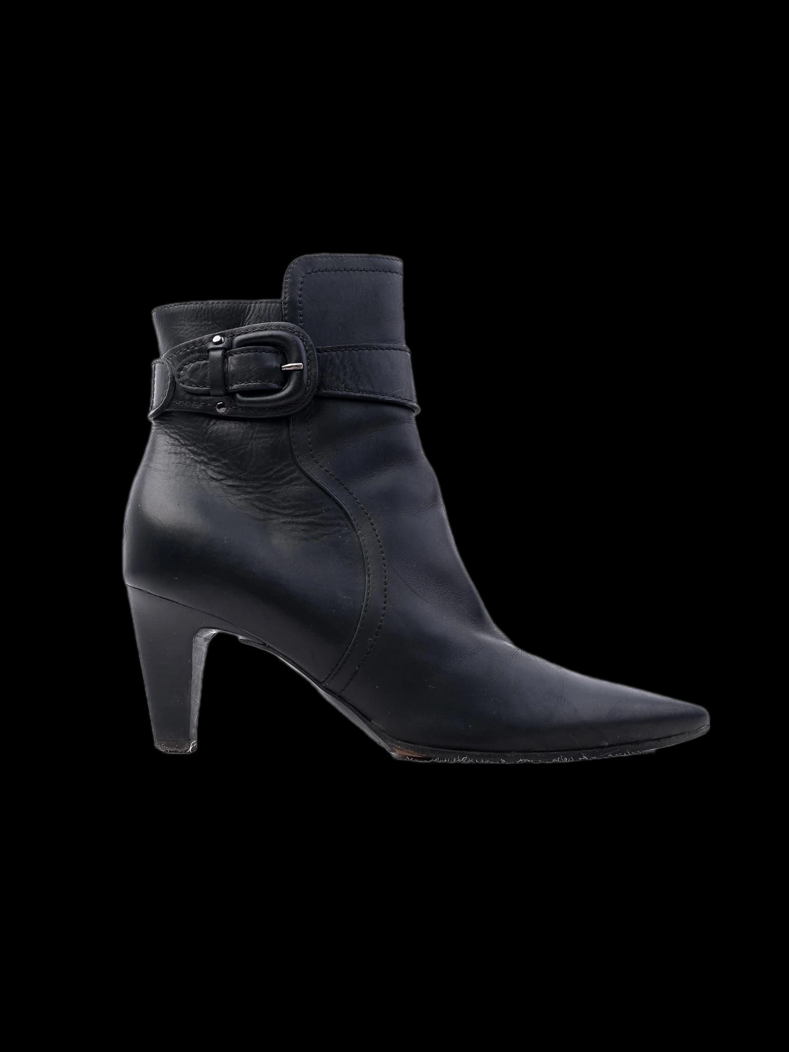 Giorgio Fabiani Black Leather Ankle Boots