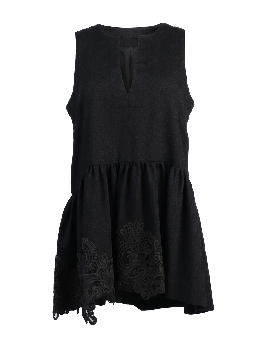 P.A.R.O.S.H. Gray Wool Cocktail Dress — 1