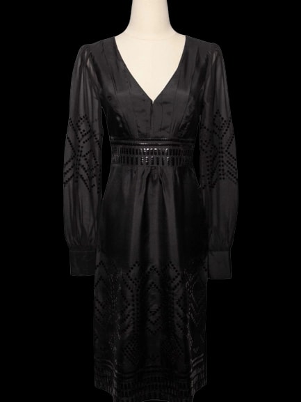 Monsoon Black Silk Dress — 1