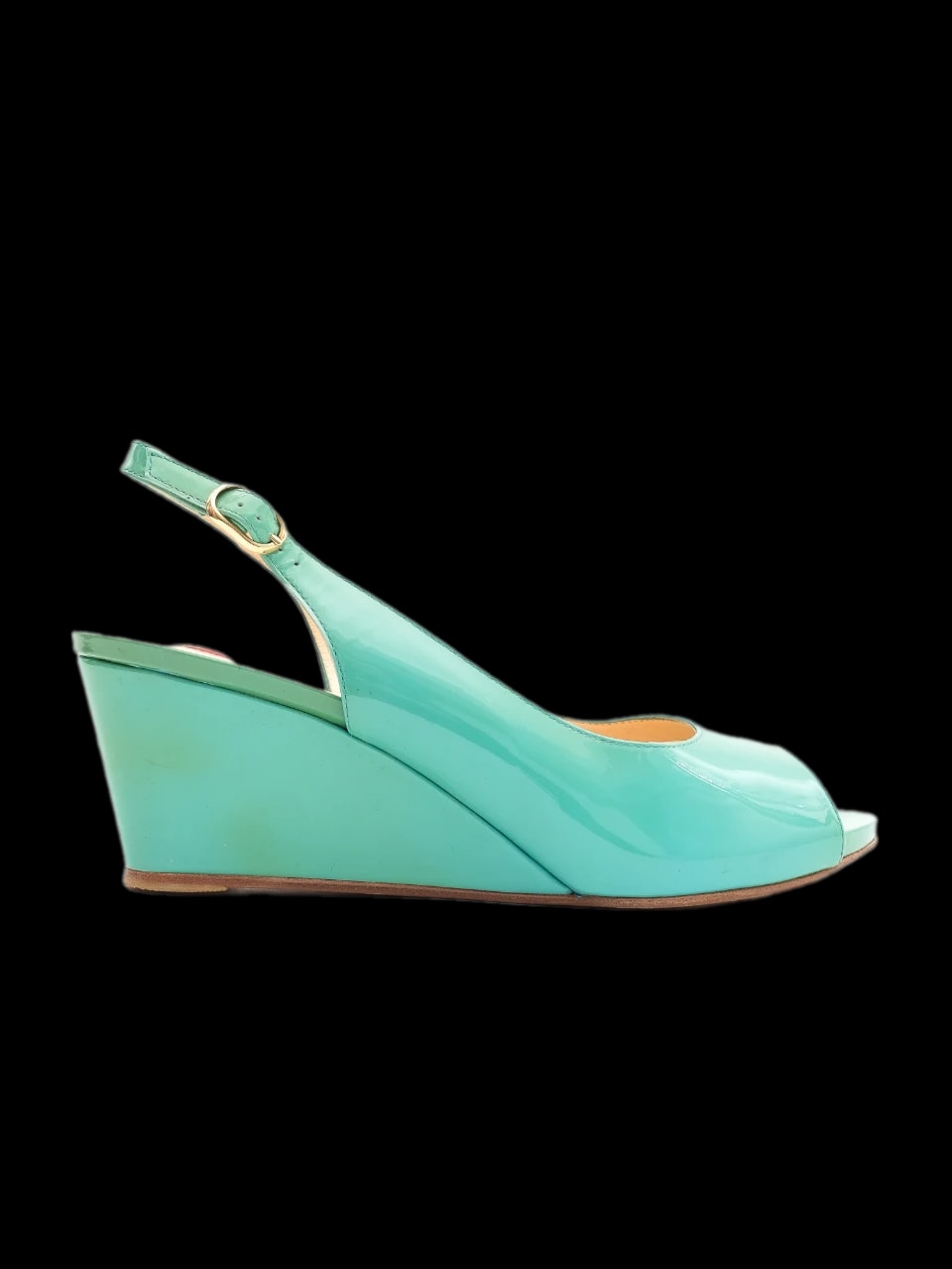 Ballin Blue Leather Mules — 1