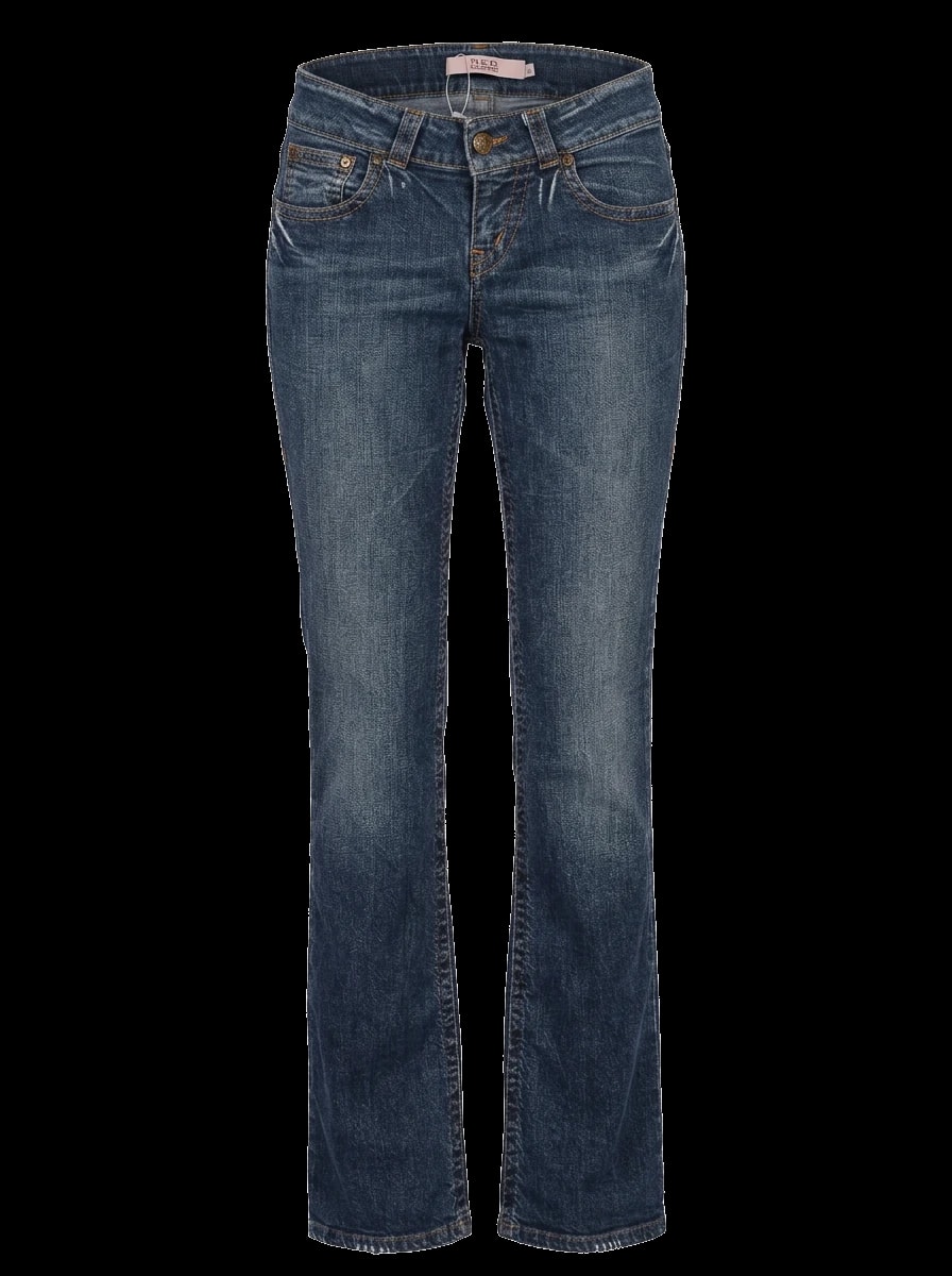 Red Valentino Blue Cotton Straight Jeans — 1