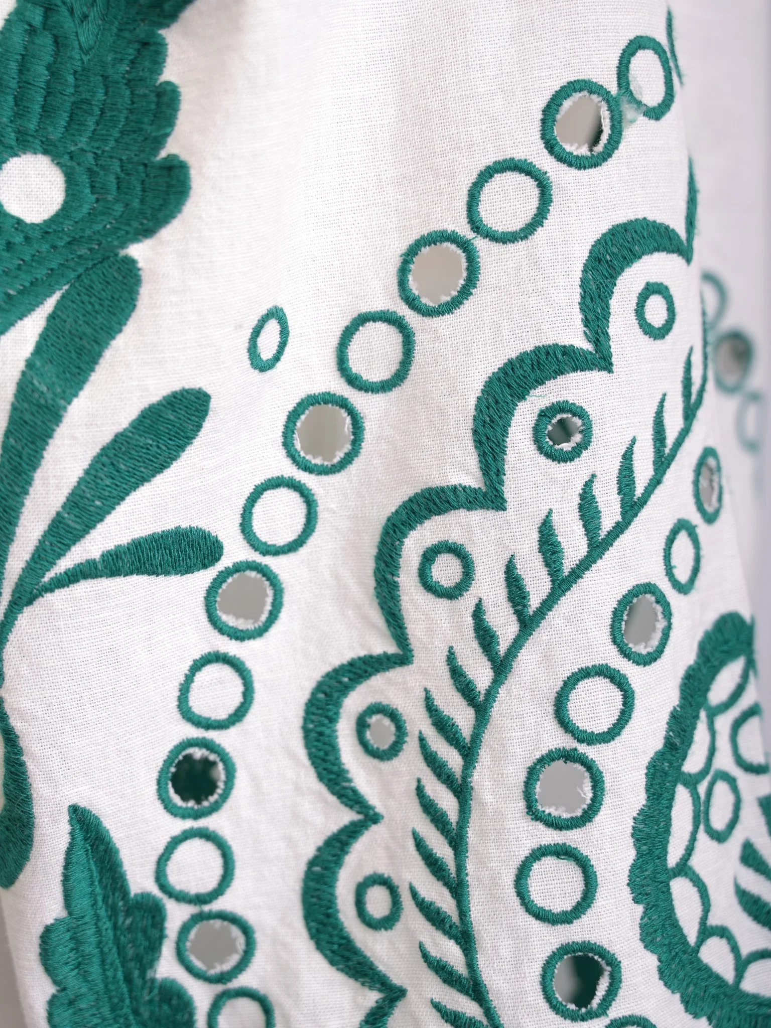 Uterque White Len Casual Dress — 3