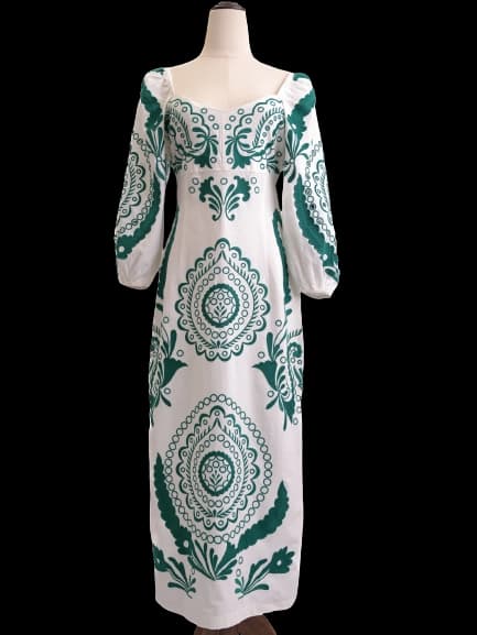 Uterque White Len Casual Dress — photo 1