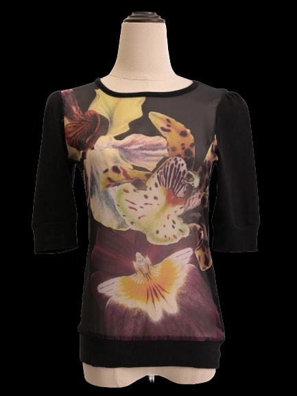 Ted Baker Black Cotton T-Shirt — 1