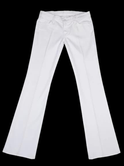 For all 7 mankind White Cotton Trousers — photo 1