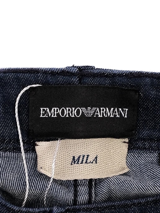 Emporio Armani Blue Cotton Straight Jeans — 3
