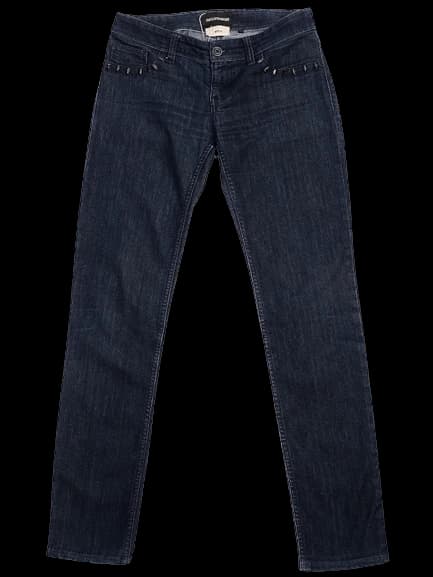 Emporio Armani Blue Cotton Straight Jeans — photo 1