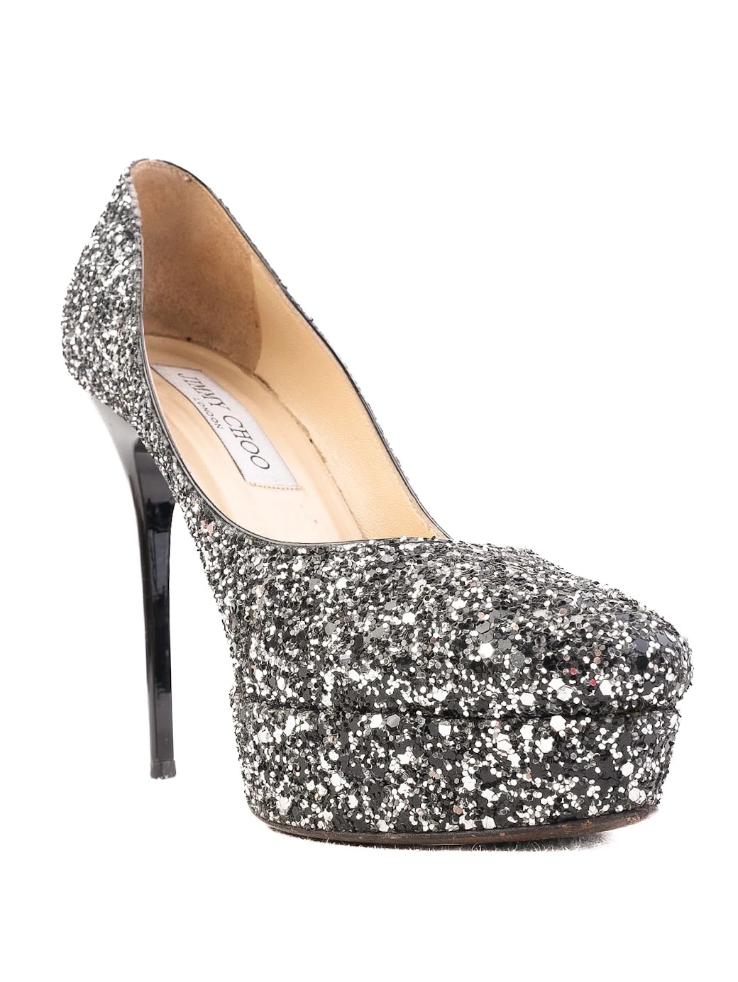 Jimmy Choo Gray Leather Pumps — 3
