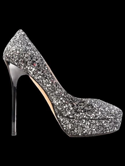 Jimmy Choo Gray Leather Pumps