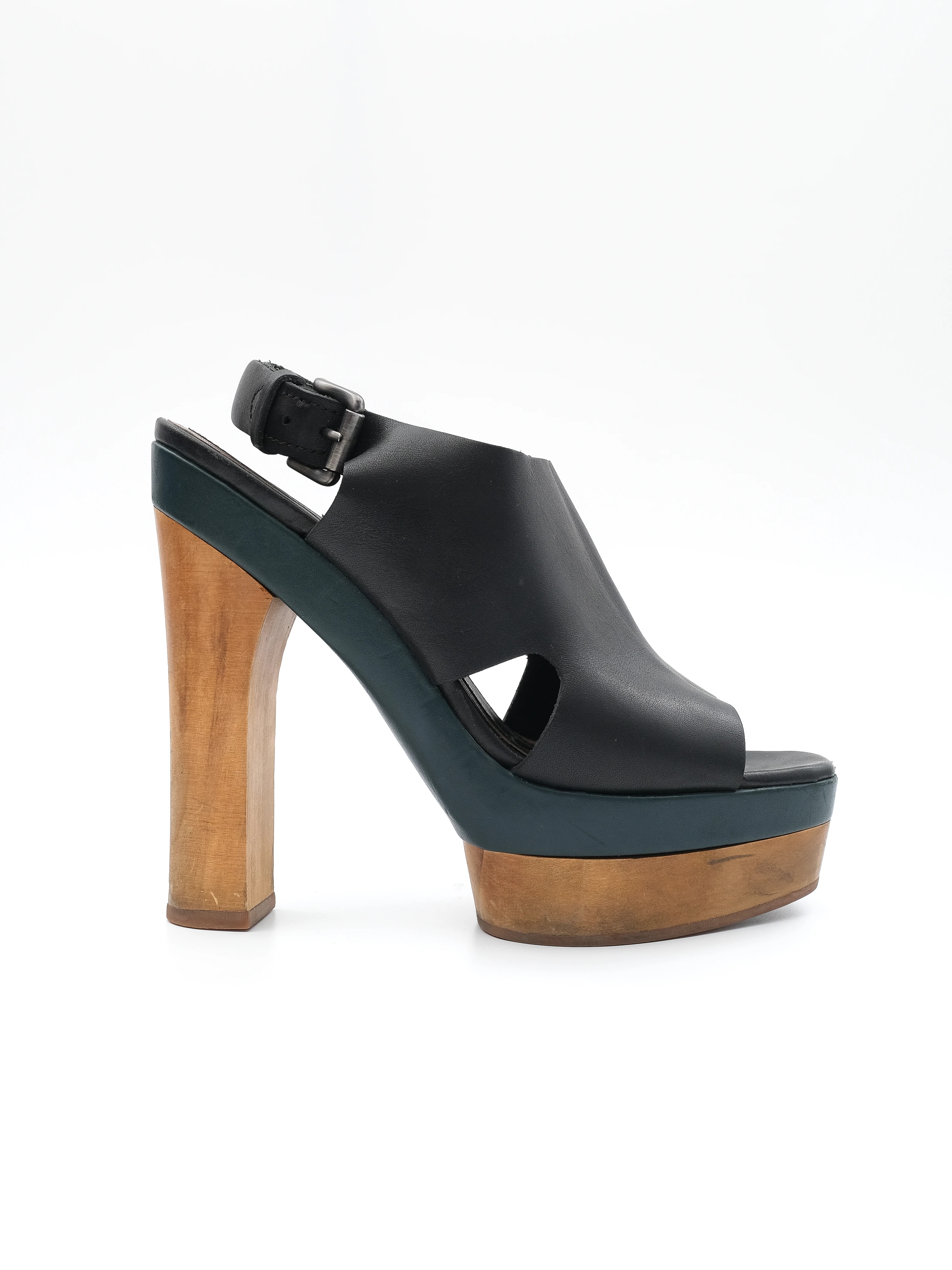 Marni Black Leather Sandals — 3