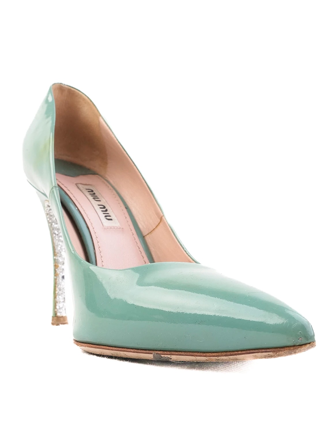 Miu Miu Green Leather Pumps — 2
