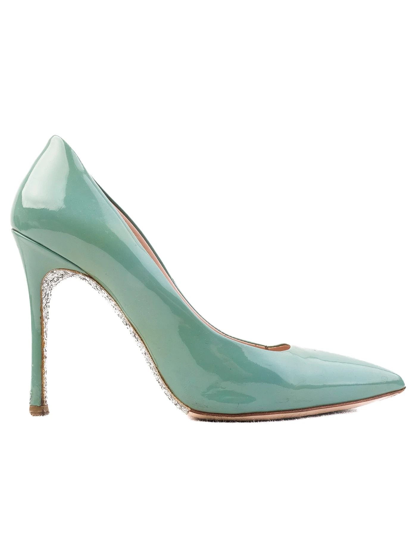 Miu Miu Green Leather Pumps — 3