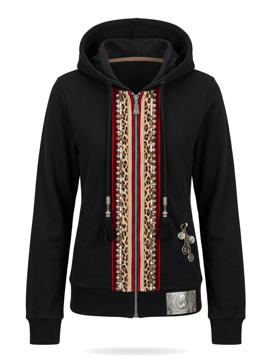 John Galliano Black Cotton Track Jacket — 1