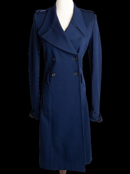 Givenchy Blue Viscose Coat
