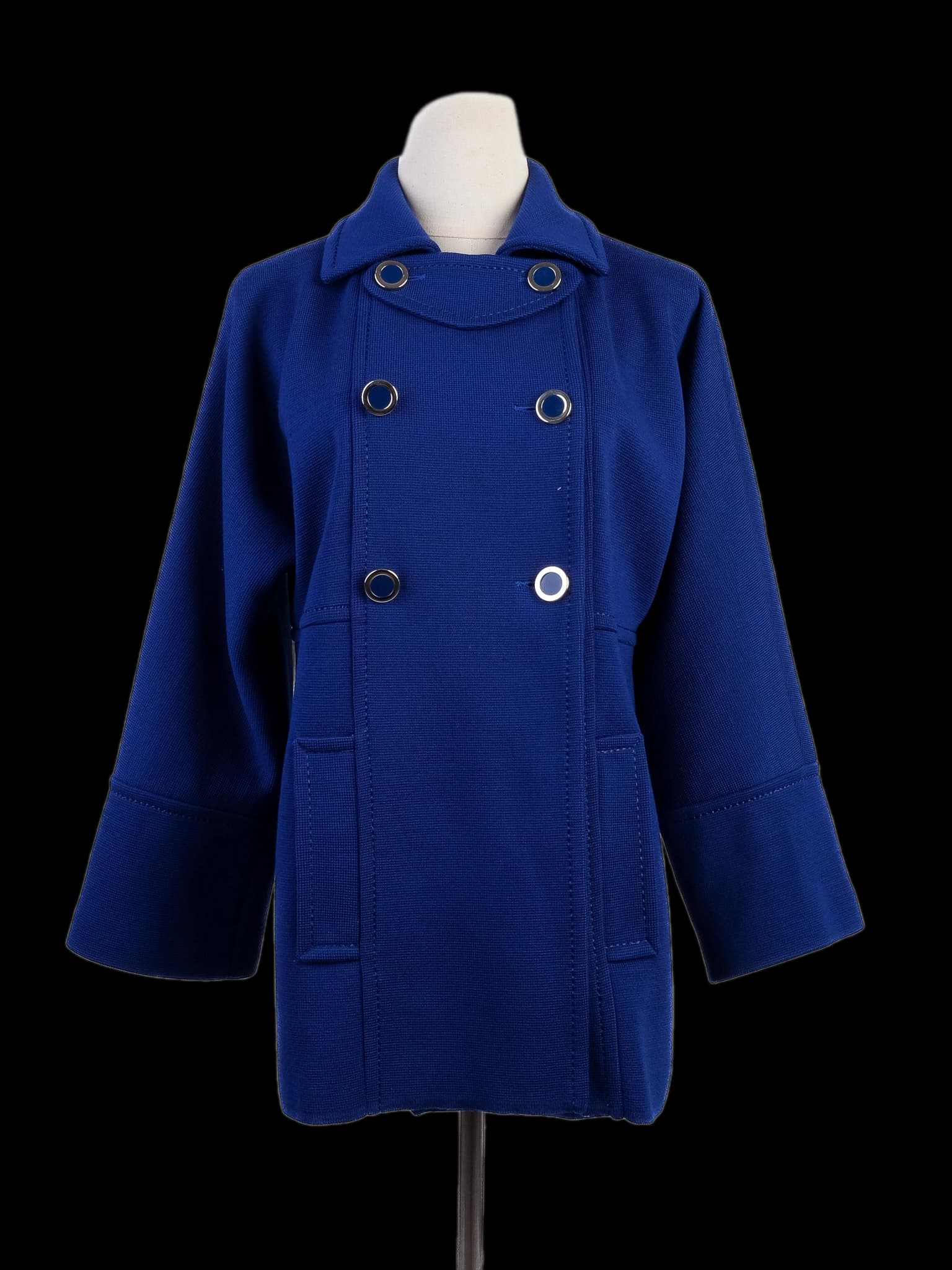 Luisa Spagnoli Blue Wool Coat