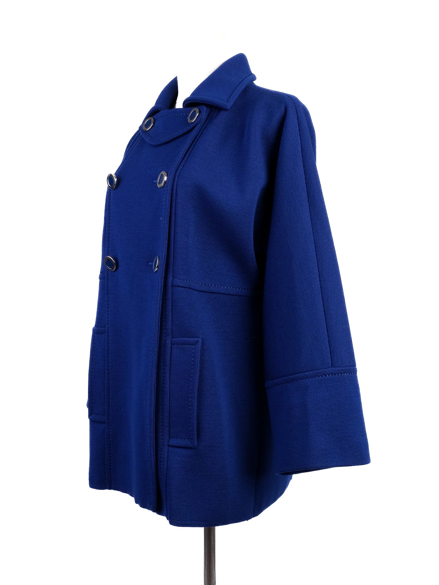 Luisa Spagnoli Blue Wool Coat — 2