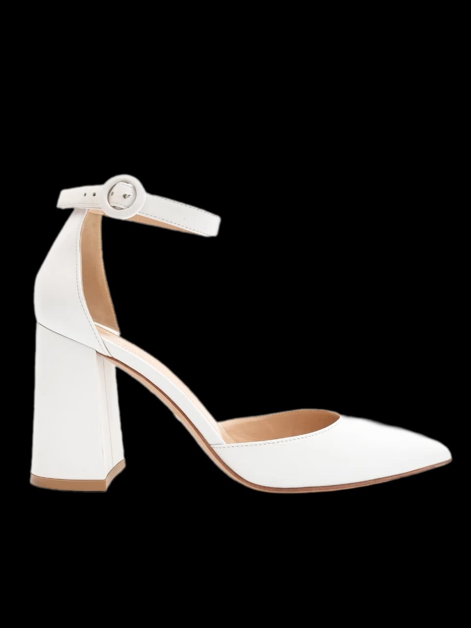 Gianvito Rossi White Leather Pumps — photo 1