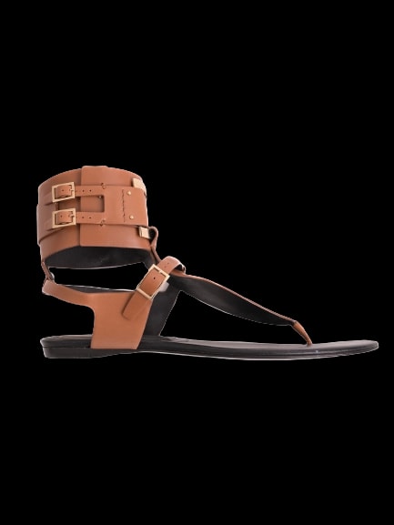 Roger Vivier Orange Leather Sandals — 1