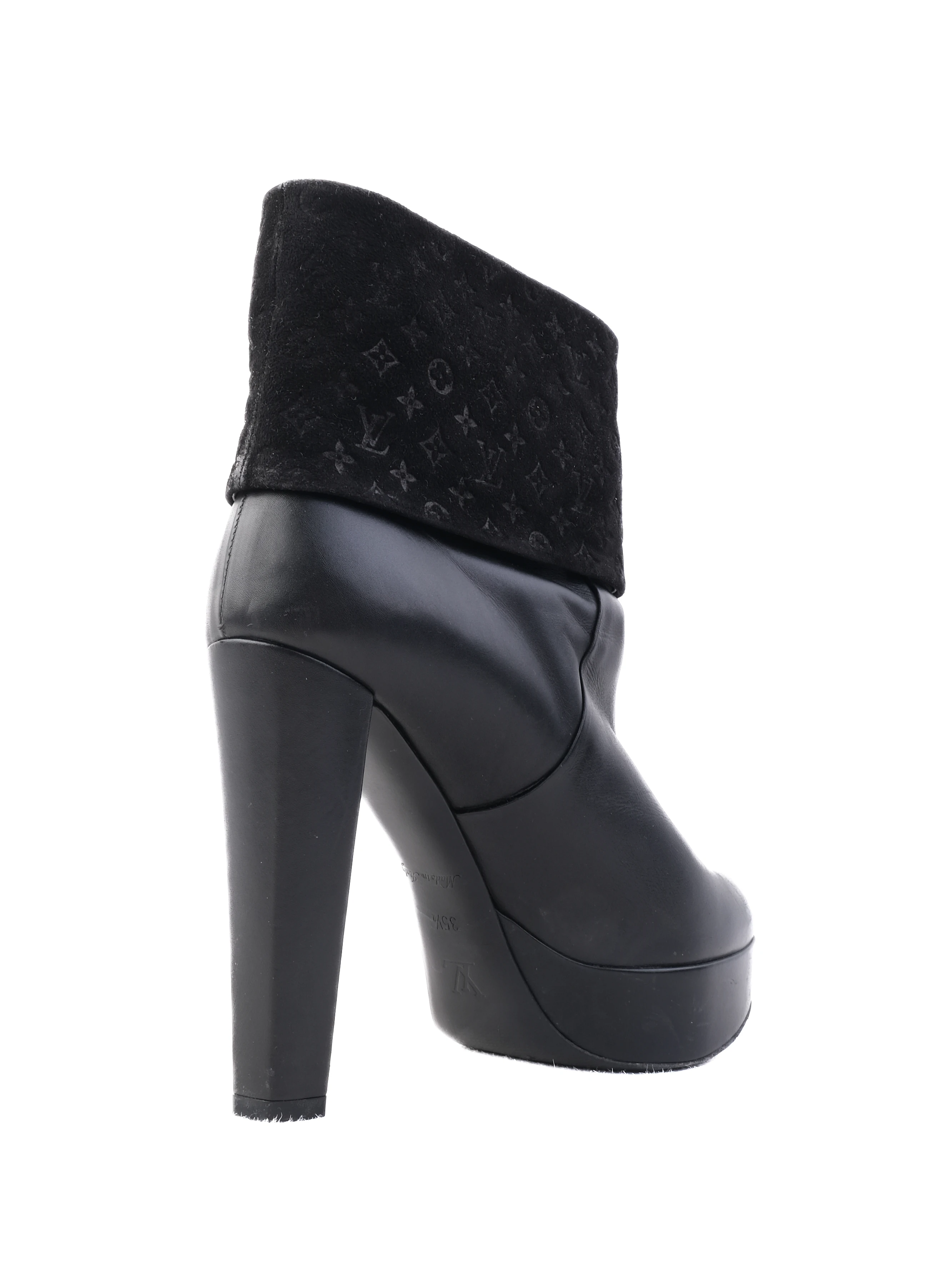 Louis Vuitton Black Leather Boots — 3
