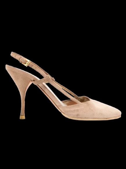 Prada Gray Leather Pumps — 1