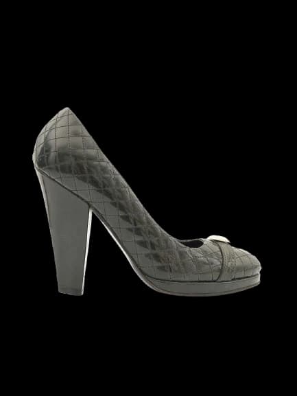 Byblos Black Leather Pumps — photo 1