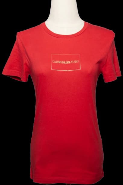 Calvin Klein Red Cotton T-Shirt