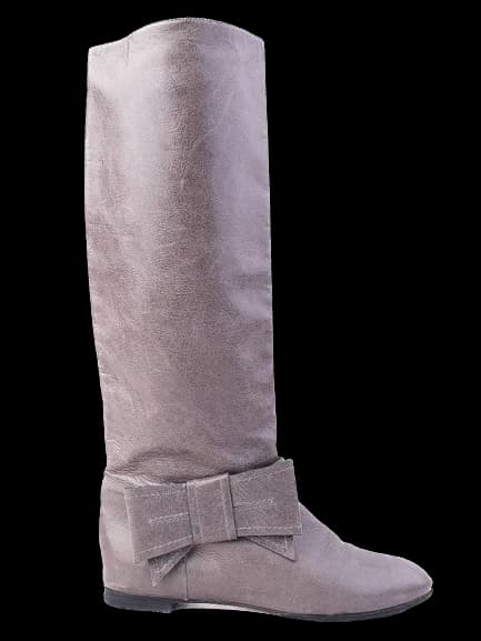 Red Valentino Gray Leather Boots — photo 1