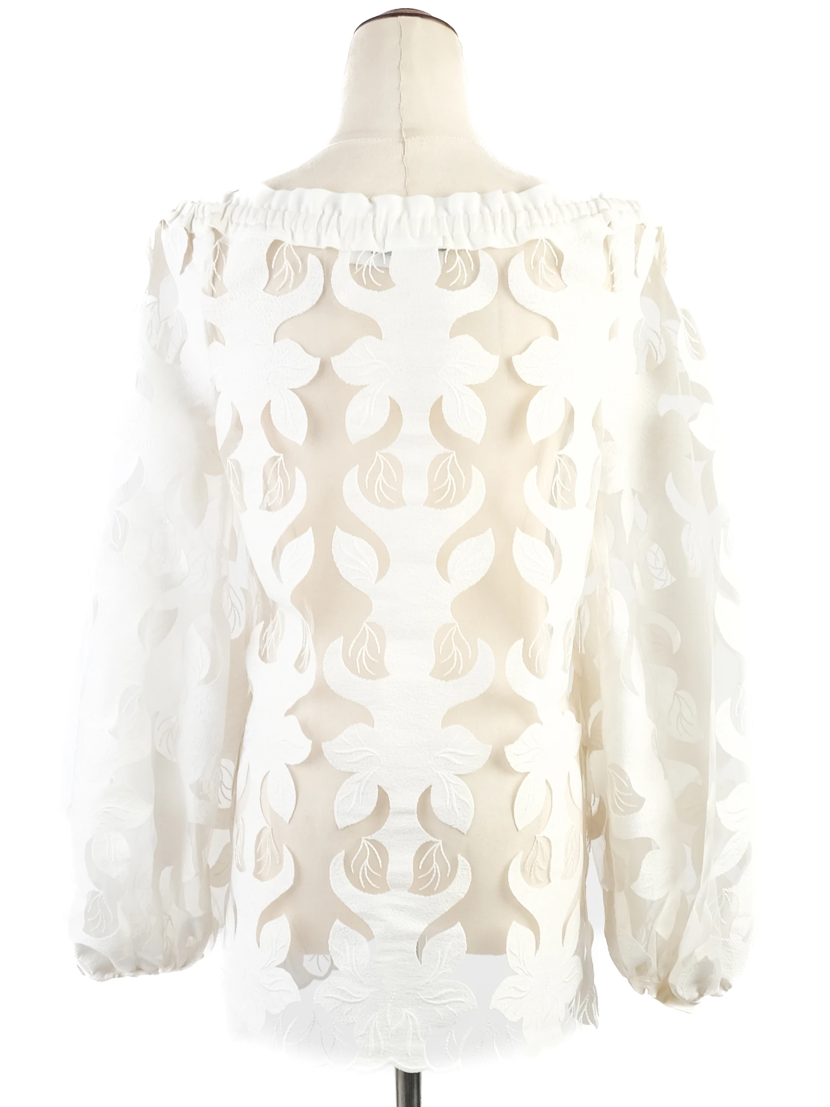 Anne Fontaine White Polyester Blouse — 2