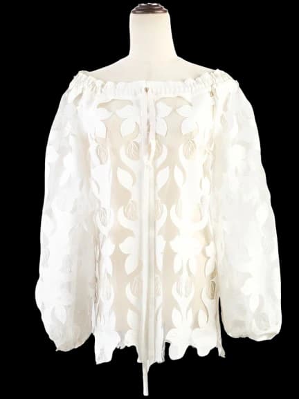 Anne Fontaine White Polyester Blouse