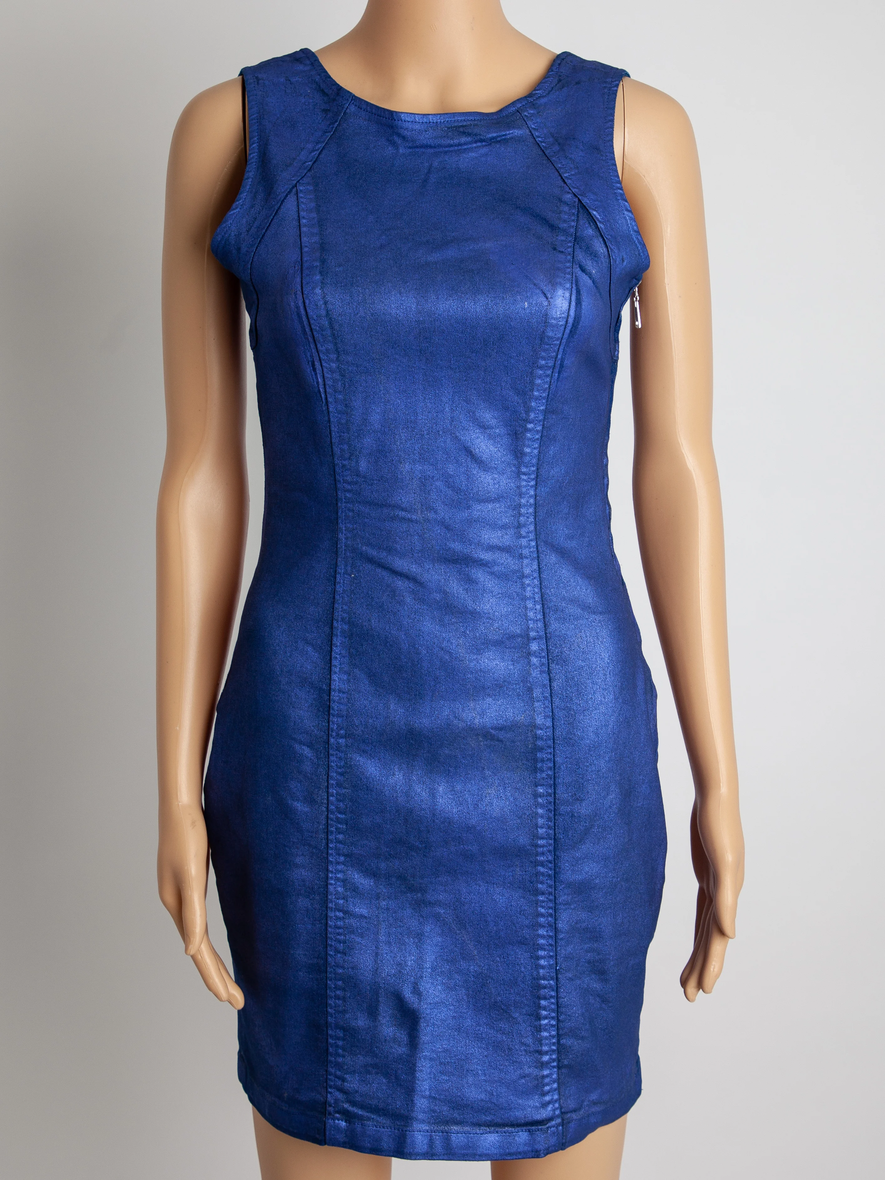 Guess Purple Polyester Sleeveless Dress — 2